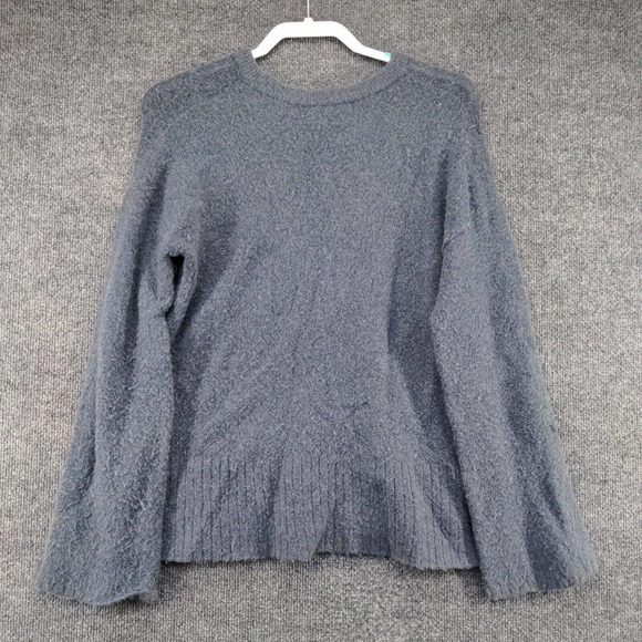 Madewell Women's Button-Sleeve Pullover Knit Sweater Blue XS Merino Wool Blend - Picture 5 of 12